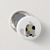 Twitter auf einer Schildkröte Button (Vorne & Hinten)