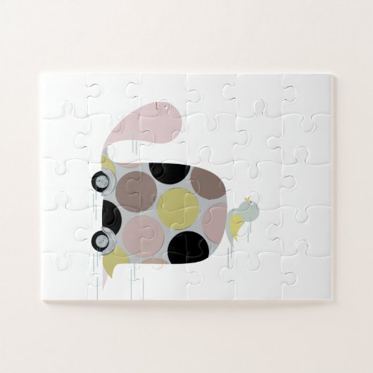 Twitter auf einer Schildkröte Puzzle (Horizontal)