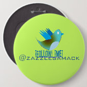 Twitter Bird folgen - Hintergrundfarbe auswählen Button (Vorne & Hinten)