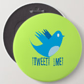 Twitter Bird folgen - Hintergrundfarbe auswählen Button (Vorne & Hinten)