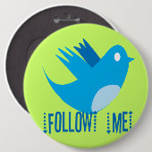 Twitter Bird folgen - Hintergrundfarbe auswählen Button (Vorne & Hinten)