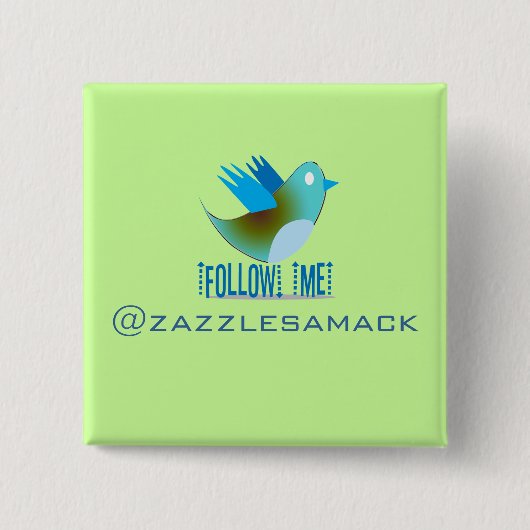 Twitter Bird folgen - Hintergrundfarbe auswählen Button (Vorderseite)