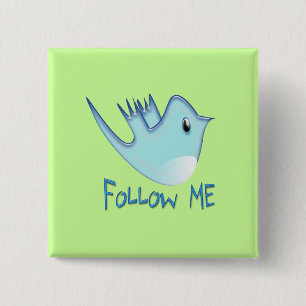 Twitter Bird folgen - Hintergrundfarbe auswählen Button