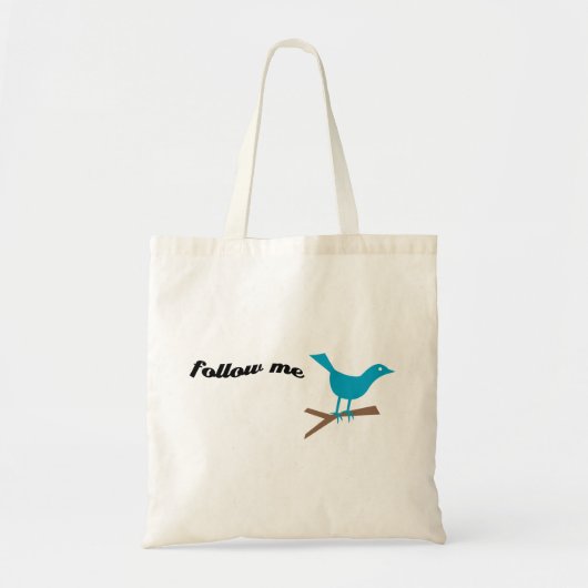 Twitter-blaue Vogel-Follow-metasche Tragetasche (Vorne)