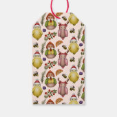 Twitter der Saison - Niedlicher Whimsical Bird Hol Geschenkanhänger (Rückseite)