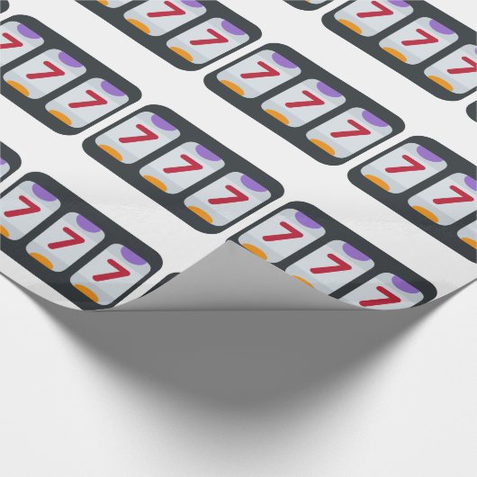 Twitter Emoji - Lucky 7 Geschenkpapier (Ecke)