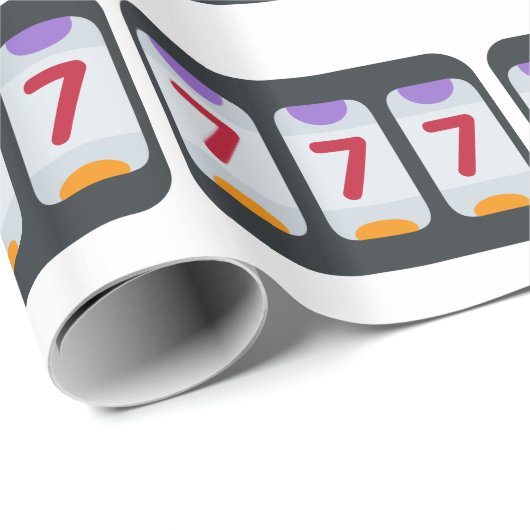 Twitter Emoji - Lucky 7 Geschenkpapier (Rolleneckpunkt)