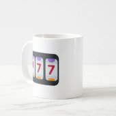 Twitter Emoji - Lucky 7 Kaffeetasse (Vorderseite Links)