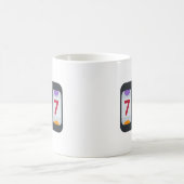 Twitter Emoji - Lucky 7 Kaffeetasse (Mittel)