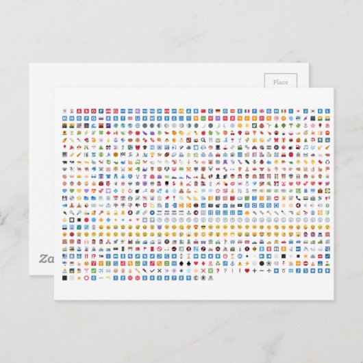 Twitter Emoji Postkarte (Vorne/Hinten)