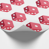 Twitter emoji - Red dice Geschenkpapier (Ecke)