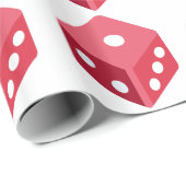 Twitter emoji - Red dice Geschenkpapier (Rolleneckpunkt)