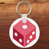 Twitter emoji - Red dice Schlüsselanhänger (Vorderseite)