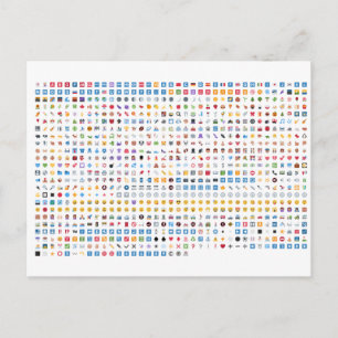 Twitter Emoji (Twemoji) Postkarte