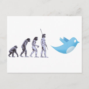 Twitter Evolution Postkarte