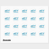 Twitter Evolution Runder Aufkleber (Blatt)