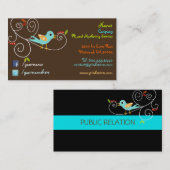 Twitter-/Facebook-Visitenkarten Visitenkarte (Vorne/Hinten)