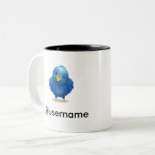Twitter #FAIL username-Tasse Zweifarbige Tasse (Vorderseite Links)