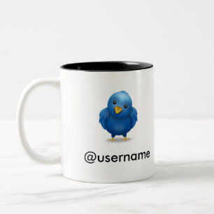 Twitter #FAIL username-Tasse Zweifarbige Tasse