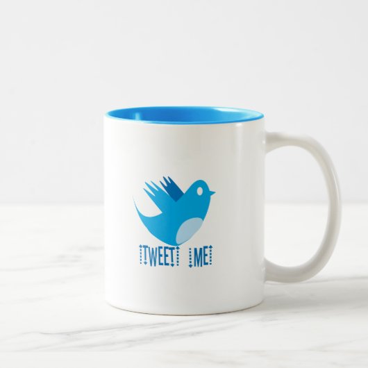 Twitter Folge mir Kaffee Tasse (Rechts)