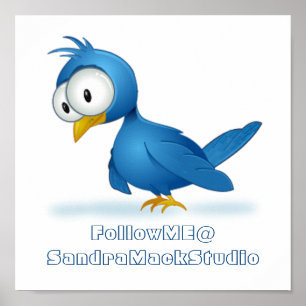 Twitter folgen Sie mir bei Ihrem Benutzernamen Poster