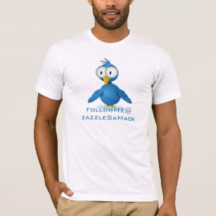 Twitter folgen Sie mir bei Ihrem Benutzernamen T-Shirt