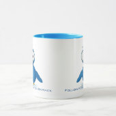 Twitter folgen Sie mir bei Ihrem Benutzernamen Tasse (Zentrum)