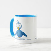 Twitter folgen Sie mir bei Ihrem Benutzernamen Tasse (Vorderseite Links)