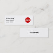 Twitter-Geschäfts-Karte Mini Visitenkarte (Vorne/Hinten)