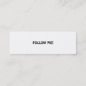 Twitter-Geschäfts-Karte Mini Visitenkarte (Rückseite)