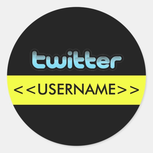 Twitter getweetet Sticker (Vorderseite)