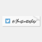 Twitter Handle Script sticker Autoaufkleber (Vorne)