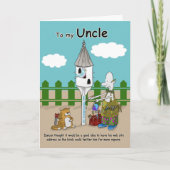 Twitter ich lustige Karte Onkels Geburtstag (Vorderseite)
