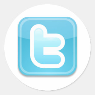 Twitter-ish! Runder Aufkleber