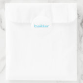 Twitter-ish! Runder Aufkleber (Tasche)