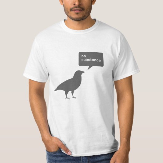Twitter kein Substanz-T - Shirt (Vorderseite)