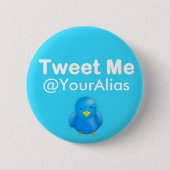 Twitter-Knopf: Tweete ich @YourAlias Button (Vorderseite)