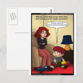 Twitter Mamas Funny Cards Tasse und Geschenke Postkarte (Vorne/Hinten)