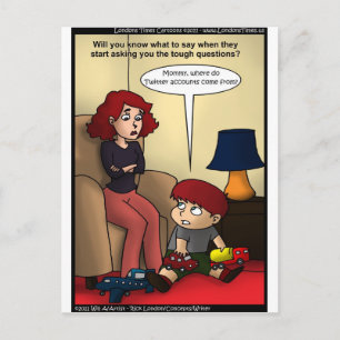 Twitter Mamas Funny Cards Tasse und Geschenke Postkarte