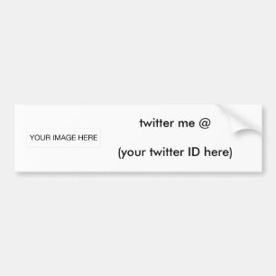 Twitter me @ (Ihre Twitter-ID hier) The MUSEUM Autoaufkleber