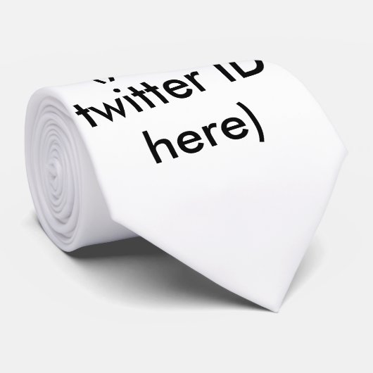 Twitter me @ (Ihre Twitter-ID hier) The MUSEUM Krawatte (Gerollt)