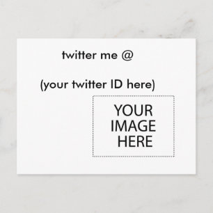 Twitter me @ (Ihre Twitter-ID hier) The MUSEUM Postkarte