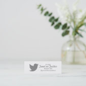 Twitter Mini Visitenkarte (Stehend Vorderseite)