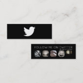 Twitter Mini Visitenkarte (Vorne/Hinten)