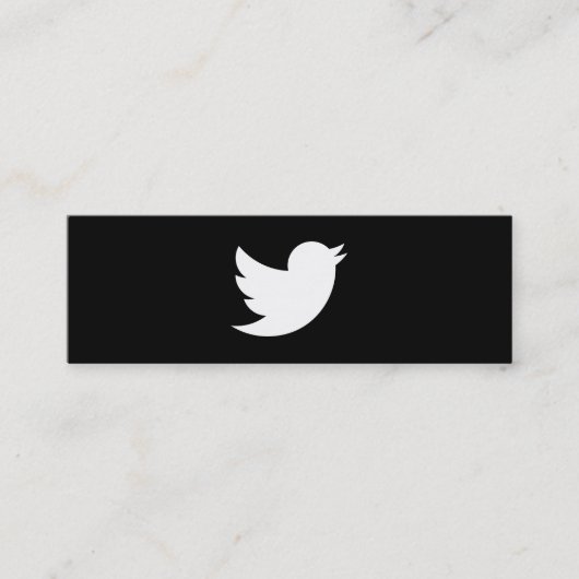 Twitter Mini Visitenkarte (Vorderseite)