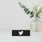 Twitter Mini Visitenkarte (Stehend Vorderseite)