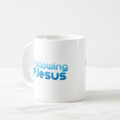 Twitter mir, ich folge Jesus Christus Kaffeetasse (Vorderseite Links)