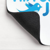 Twitter mir, ich folge Jesus Christus Mousepad (Ecke)