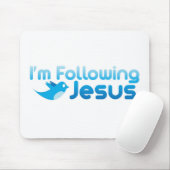 Twitter mir, ich folge Jesus Christus Mousepad (Mit Mouse)