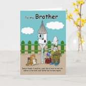 Twitter mir lustige Brother Geburtstagskarte Karte (Gelbe Blume)